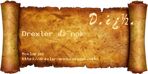 Drexler Énok névjegykártya